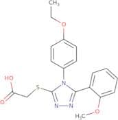 2-{[4-(4-Ethoxyphenyl)-5-(2-methoxyphenyl)-4H-1,2,4-triazol-3-yl]sulfanyl}acetic acid