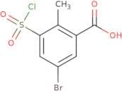 5-Bromo-3-(chlorosulfonyl)-2-methylbenzoic acid