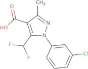 1-(3-Chlorophenyl)-5-(difluoromethyl)-3-methyl-1H-pyrazole-4-carboxylic acid