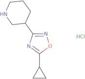 3-(5-Cyclopropyl-1,2,4-oxadiazol-3-yl)piperidine hydrochloride