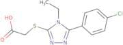 2-{[5-(4-Chlorophenyl)-4-ethyl-4H-1,2,4-triazol-3-yl]sulfanyl}acetic acid