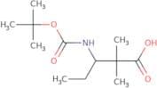 3-{[(tert-Butoxy)carbonyl]amino}-2,2-dimethylpentanoic acid