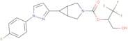 (2R)-1,1,1-Trifluoro-3-hydroxypropan-2-yl (1R,5S,6R)-6-[1-(4-fluorophenyl)-1H-pyrazol-3-yl]-3-azab…