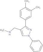 {[3-(3,4-Dimethylphenyl)-1-phenyl-1H-pyrazol-4-yl]methyl}(methyl)amine