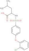 N-([4-(2-Chlorophenoxy)phenyl]sulfonyl)leucine