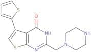2-(Piperazin-1-ylmethyl)-5-(thiophen-2-yl)-3H,4H-thieno[2,3-d]pyrimidin-4-one