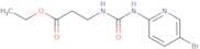 ethyl 3-((N-(5-bromo-2-pyridyl)carbamoyl)amino)propanoate