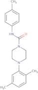 (4-(2,5-dimethylphenyl)piperazinyl)-N-(4-methylphenyl)formamide