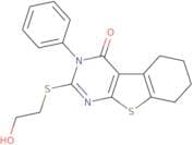 5-[(2-Hydroxyethyl)sulfanyl]-4-phenyl-8-thia-4,6-diazatricyclo[7.4.0.0,2,7]trideca-1(9),2(7),5-tri…