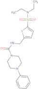 N-{[5-(Diethylsulfamoyl)thiophen-2-yl]methyl}-4-phenylpiperazine-1-carboxamide