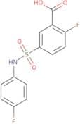 2-Fluoro-5-[(4-fluorophenyl)sulfamoyl]benzoic acid