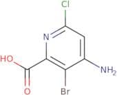 4-Amino-3-bromo-6-chloropyridine-2-carboxylic acid