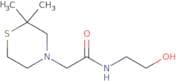 2-(2,2-Dimethylthiomorpholin-4-yl)-N-(2-hydroxyethyl)acetamide