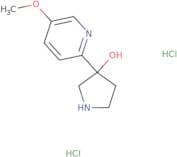 3-(5-Methoxypyridin-2-yl)pyrrolidin-3-ol dihydrochloride