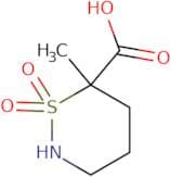 6-Methyl-1,1-dioxo-1λ⁶,2-thiazinane-6-carboxylic acid