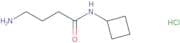4-Amino-N-cyclobutylbutanamide hydrochloride