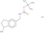 tert-Butyl N-[(1-amino-2,3-dihydro-1H-inden-5-yl)methyl]carbamate hydrochloride