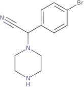 2-(4-Bromophenyl)-2-(piperazin-1-yl)acetonitrile