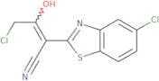 4-Chloro-2-(5-chloro-2,3-dihydro-1,3-benzothiazol-2-ylidene)-3-oxobutanenitrile