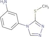 3-[3-(Methylsulfanyl)-4H-1,2,4-triazol-4-yl]aniline
