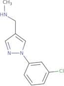 {[1-(3-Chlorophenyl)-1H-pyrazol-4-yl]methyl}(methyl)amine