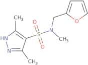 N-(Furan-2-ylmethyl)-N,3,5-trimethyl-1H-pyrazole-4-sulfonamide
