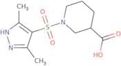 1-[(3,5-Dimethyl-1H-pyrazol-4-yl)sulfonyl]piperidine-3-carboxylic acid