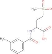 4-Methanesulfonyl-2-[(3-methylphenyl)formamido]butanoic acid