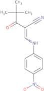 2-(2,2-dimethylpropanoyl)-3-((4-nitrophenyl)amino)prop-2-enenitrile