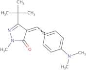 4-((4-(dimethylamino)phenyl)methylene)-3-(tert-butyl)-1-methyl-2-pyrazolin-5-one