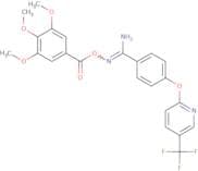 2-amino-1-aza-2-(4-(5-(trifluoromethyl)(2-pyridyloxy))phenyl)vinyl3,4,5-trimethoxybenzoate