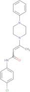 N-(4-chlorophenyl)-3-(4-phenylpiperazinyl)but-2-enamide