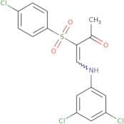 4-((3,5-dichlorophenyl)amino)-3-((4-chlorophenyl)sulfonyl)but-3-en-2-one
