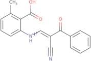 2-((2-nitrilo-3-oxo-3-phenylprop-1-enyl)amino)-6-methylbenzoic acid