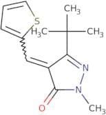 3-(tert-butyl)-1-methyl-4-(2-thienylmethylene)-2-pyrazolin-5-one