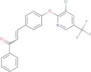 3-(4-(3-chloro-5-(trifluoromethyl)(2-pyridyloxy))phenyl)-1-phenylprop-2-en-1-one