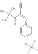 2-(2,2-dimethylpropanoyl)-3-(4-(trifluoromethoxy)phenyl)prop-2-enenitrile