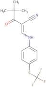2-(2,2-dimethylpropanoyl)-3-((4-(trifluoromethylthio)phenyl)amino)prop-2-enenitrile