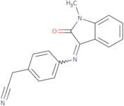 2-(4-(aza(1-methyl-2-oxoindolin-3-ylidene)methyl)phenyl)ethanenitrile