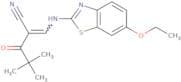 2-(2,2-dimethylpropanoyl)-3-((6-ethoxybenzothiazol-2-yl)amino)prop-2-enenitrile