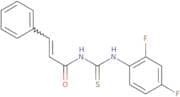 N-(((2,4-difluorophenyl)amino)thioxomethyl)-3-phenylprop-2-enamide