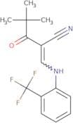 2-(2,2-dimethylpropanoyl)-3-((2-(trifluoromethyl)phenyl)amino)prop-2-enenitrile