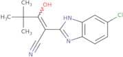 2-(5-chloro(3-hydrobenzimidazol-2-ylidene))-4,4-dimethyl-3-oxopentanenitrile
