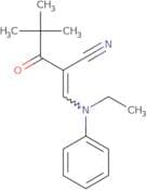 2-(2,2-dimethylpropanoyl)-3-(ethylphenylamino)prop-2-enenitrile