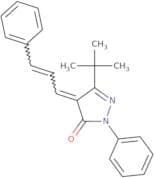 3-(tert-butyl)-1-phenyl-4-(3-phenylprop-2-enylidene)-2-pyrazolin-5-one