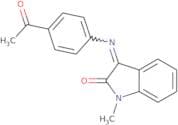 3-((4-acetylphenyl)azamethylene)-1-methylindolin-2-one