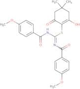 N-(2-aza-1-(6-hydroxy-4,4-dimethyl-2-oxocyclohex-1-enylthio)-3-(4-methoxyphenyl)-3-oxoprop-1-enyl)…
