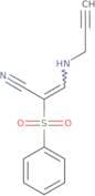 2-(phenylsulfonyl)-3-(prop-2-ynylamino)prop-2-enenitrile