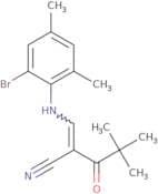 2-(2,2-dimethylpropanoyl)-3-((2-bromo-4,6-dimethylphenyl)amino)prop-2-enenitrile