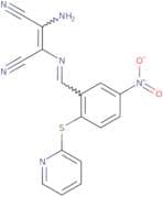 2-amino-1-(1-aza-2-(5-nitro-2-(2-pyridylthio)phenyl)vinyl)ethene-1,2-dicarbonitrile